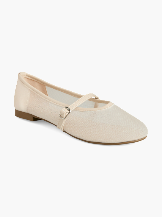 PIECES Ballerines Beige 134854 2