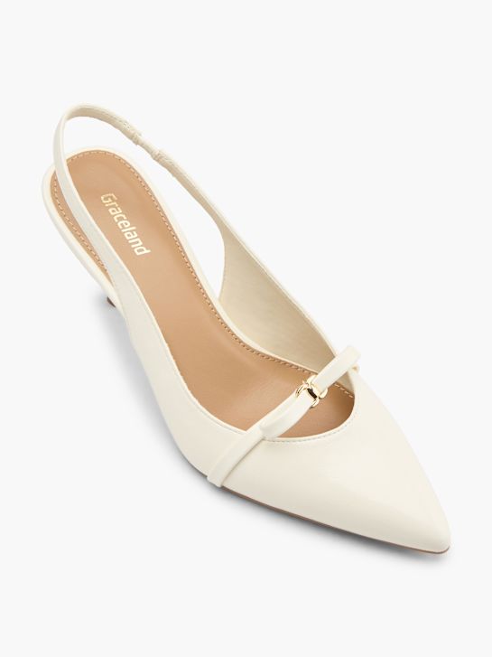 Graceland Slingpumps Creme 135347 2