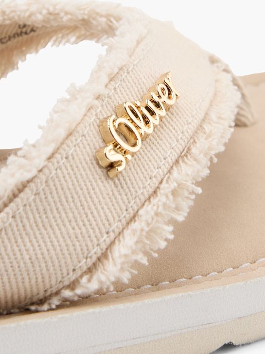 s.Oliver Infradito Beige 135474 5