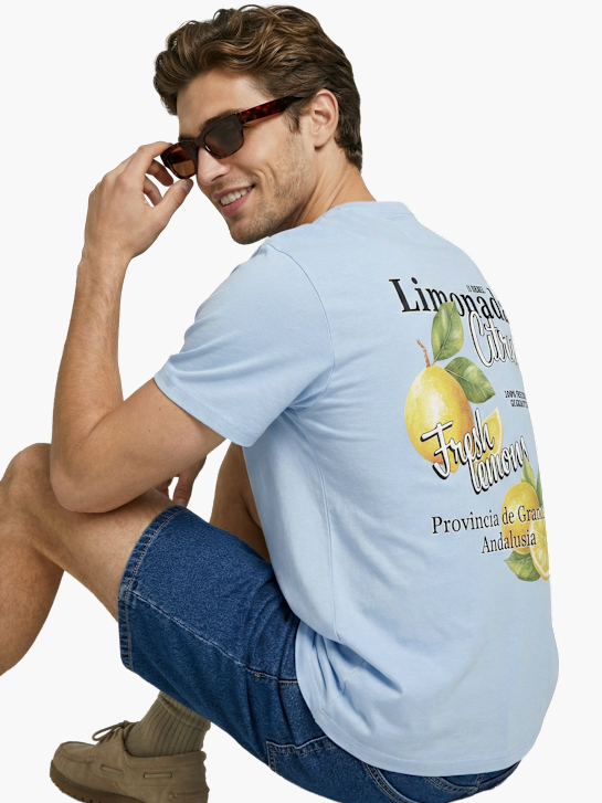 JJ Rebel Tee-shirt Bleu clair 135454 4
