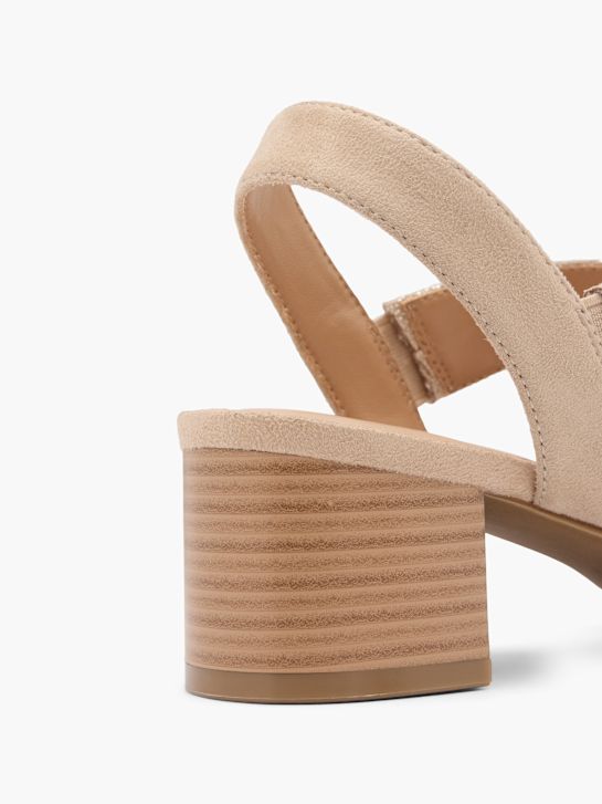 Graceland Højhælet sandal Taupe 137824 6
