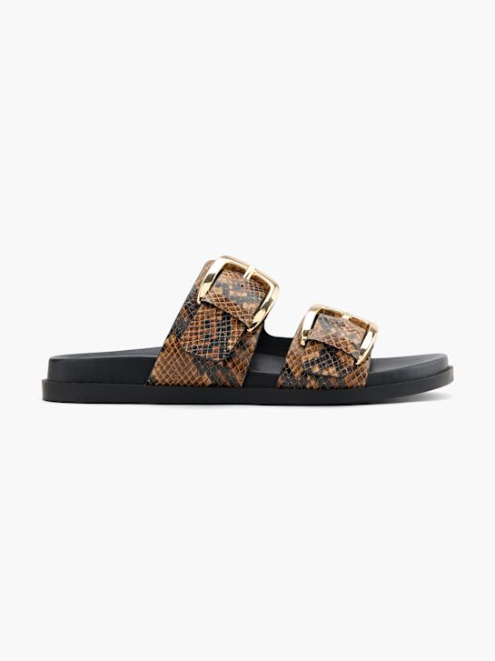 Catwalk Flache Pantolette Braun 137994 1