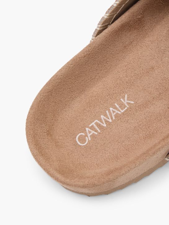 Catwalk Tieffuß Pantolette Taupe 137995 6