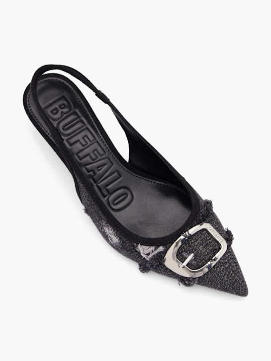 Buffalo Slingpumps Schwarz 138182 2