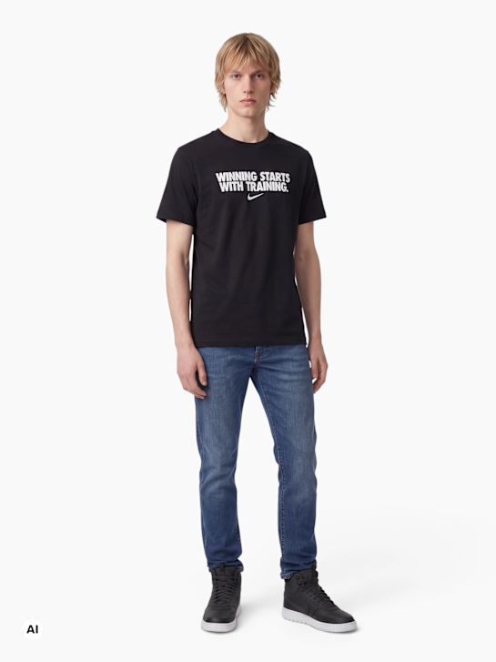 Nike T-Shirt Schwarz 138699 5