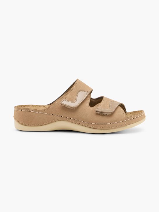 Romika Flache Pantolette Beige 138756 1