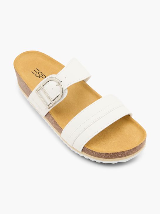 ESPRIT Mélyített talpú papucs fehér 138793 2