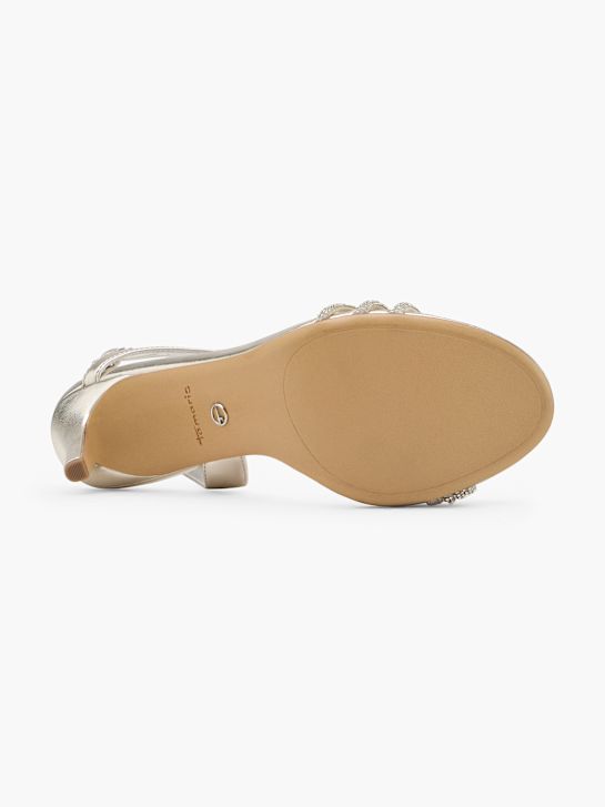 Tamaris Sandale z visoko peto Srebrna 138977 4