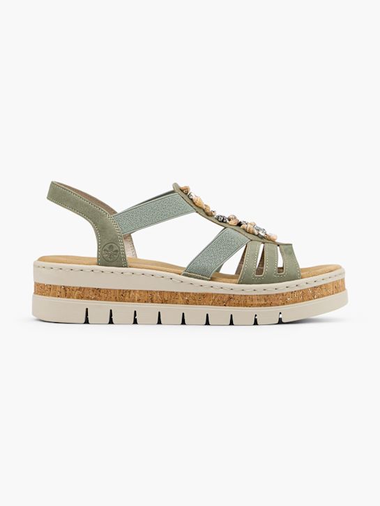 Rieker Sandales à talons Gris 139211 1