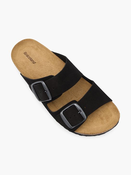 Graceland Chinelo com palmilha alta Preto 139230 2