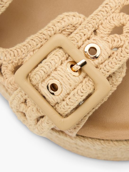Graceland Chinelo com palmilha alta Beige 139354 5