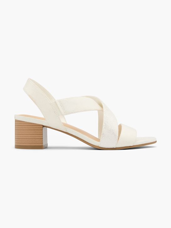 Graceland Højhælet sandal Hvid 139367 1