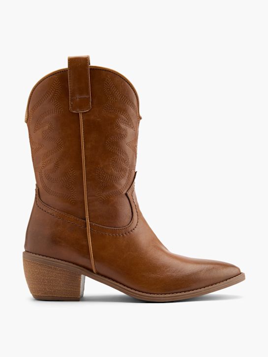 Claudia Ghizzani Cowboy Boots Cognac 139758 1