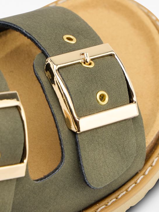 Graceland Klapki z profilowaną wkładką Khaki 139927 5