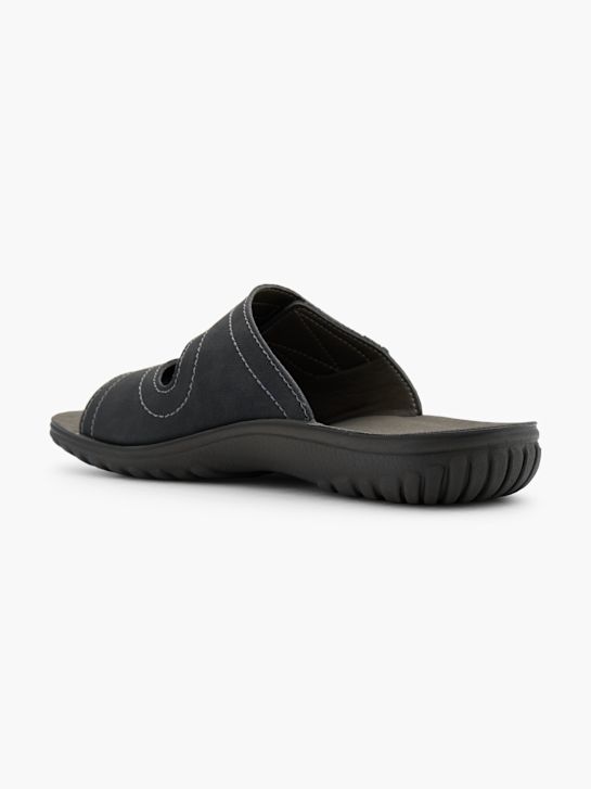 Memphis One Flache Pantolette Schwarz 140358 3