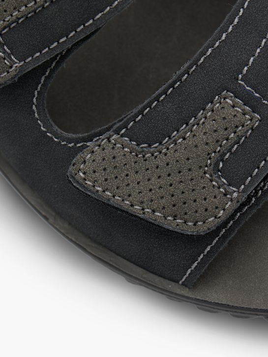 Memphis One Flache Pantolette Schwarz 140358 5