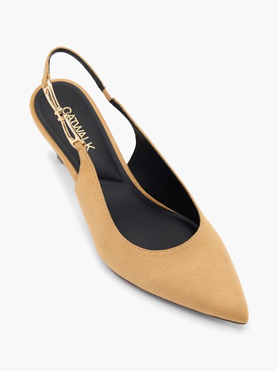 Catwalk Slingpumps Braun 140635 2