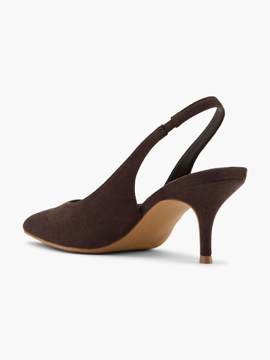 Graceland Slingback salonke Smeđa 140637 3