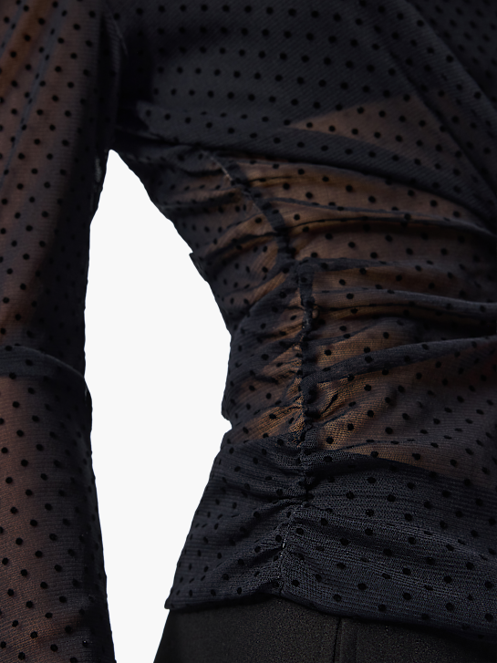 PIECES Marškinėliai ilgomis rankovėmis Juoda 145569 6