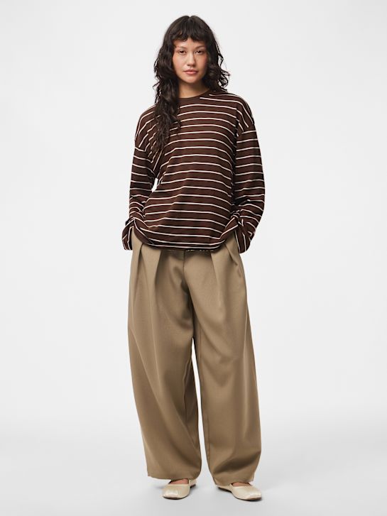 PIECES Longsleeve Braun 146175 2