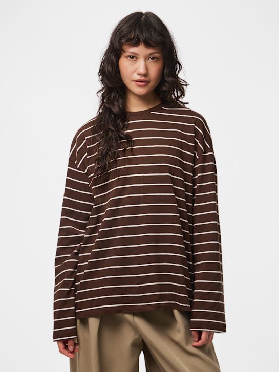 PIECES Longsleeve Braun 146175 4