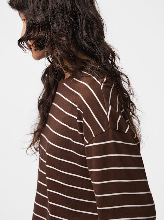 PIECES Longsleeve Braun 146175 5