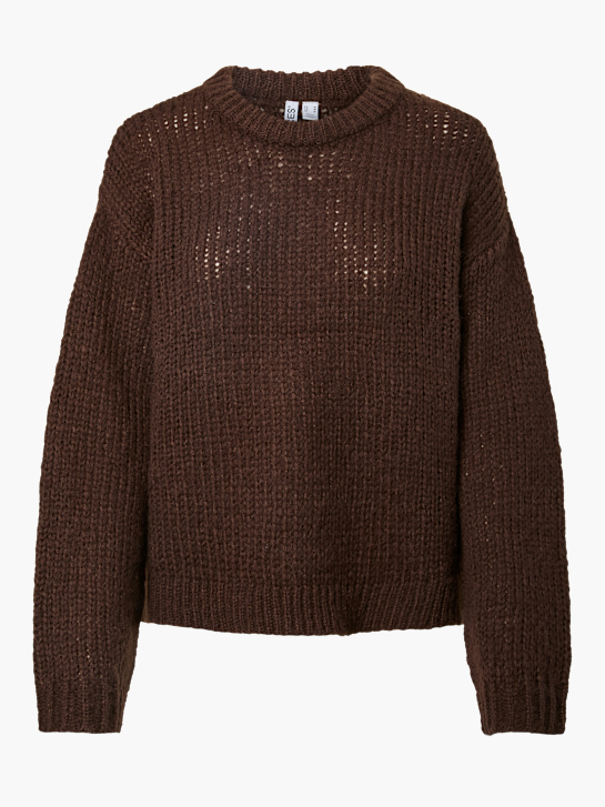 PIECES Sweter z dzianiny Brązowy 146178 1