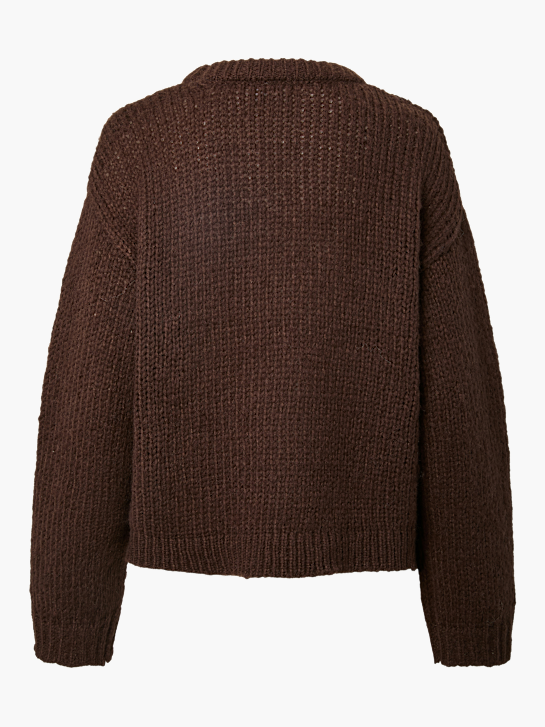 PIECES Strickpullover Braun 146178 2