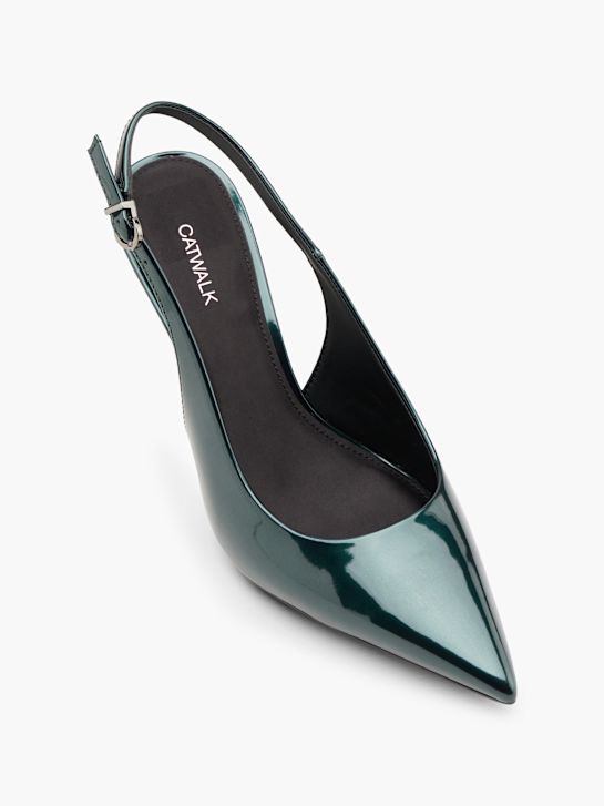 Catwalk Slingpumps Dunkelgrün 146904 2
