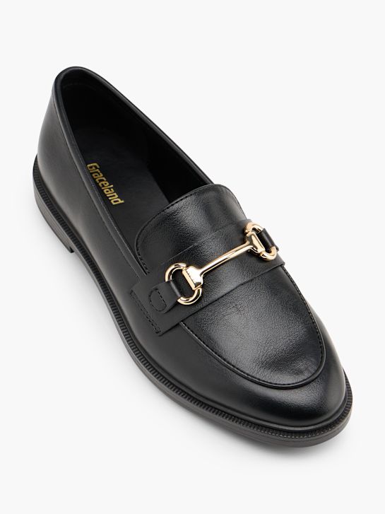 Graceland Loafer Sort 146894 2