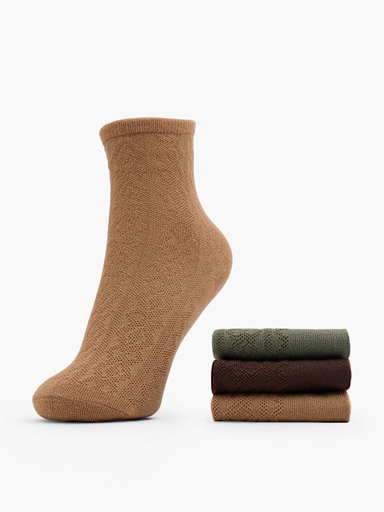 PIECES Socken Braun 147463 1