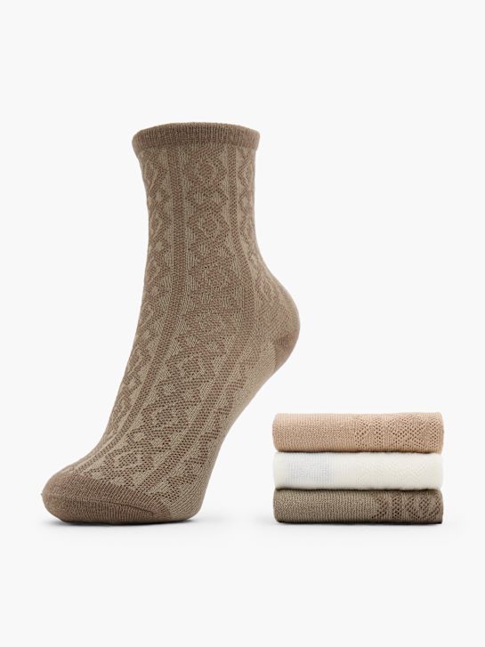 PIECES Socken Braun 147464 1