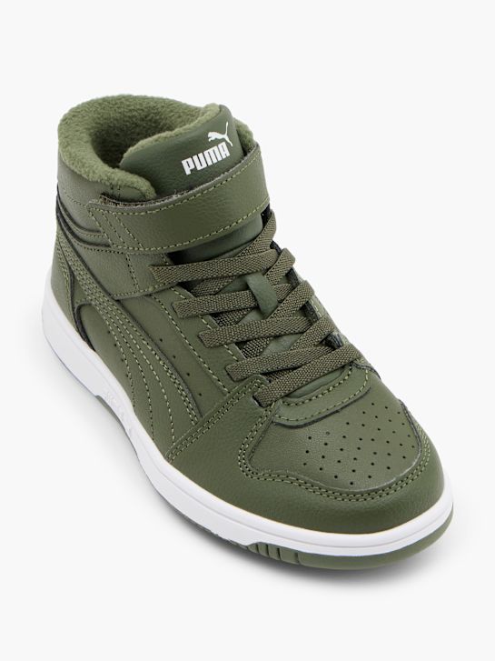PUMA Sportbačiai aukštu aulu Alyvuogių spalvos 147582 2