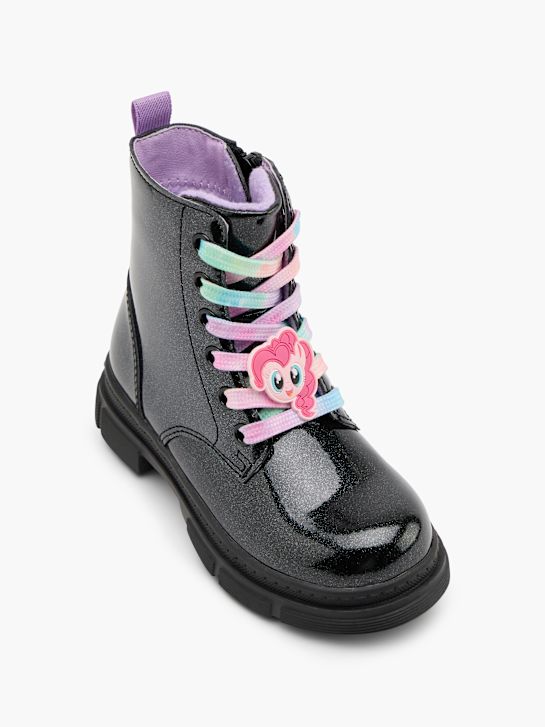 My little Pony Škornji z vezalkami Črna 148127 2