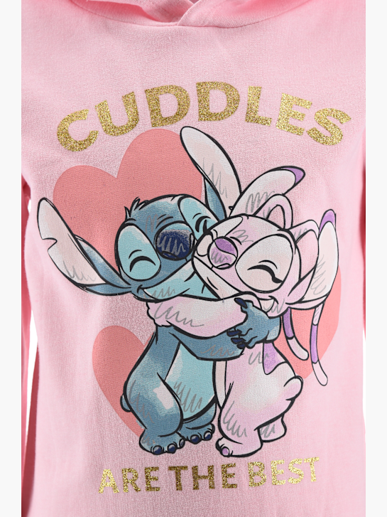 Stitch Hoodie Pink 149789 3