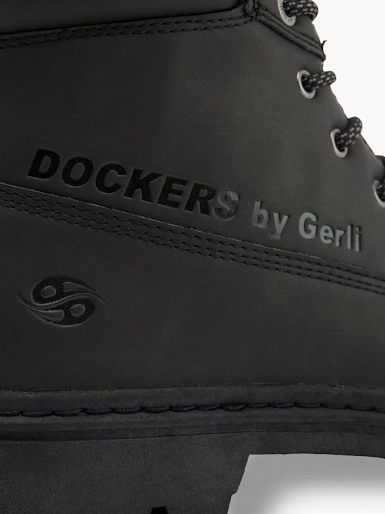Dockers Čizme s vezicama Crna 150332 5