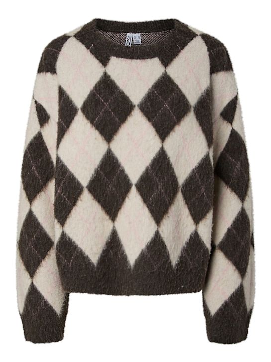 PIECES Strickpullover Braun 151131 1
