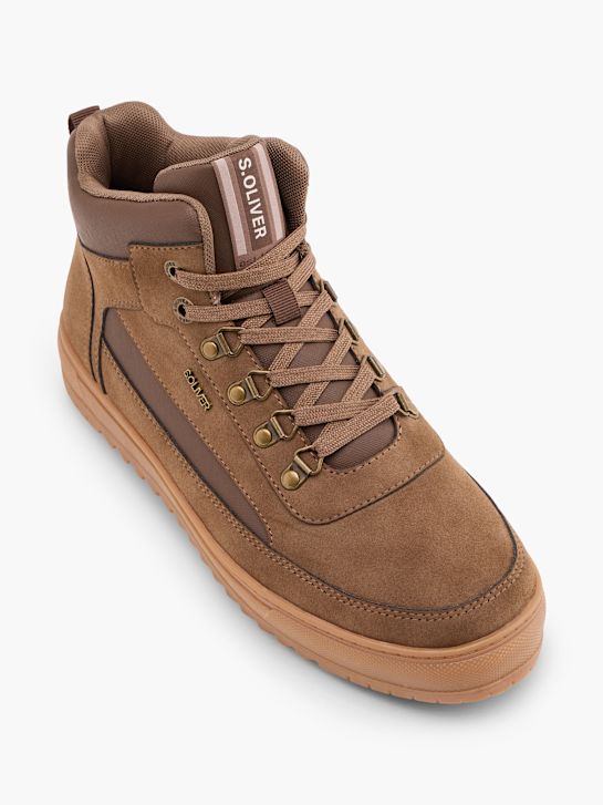s.Oliver Hoher Sneaker Braun 151304 2