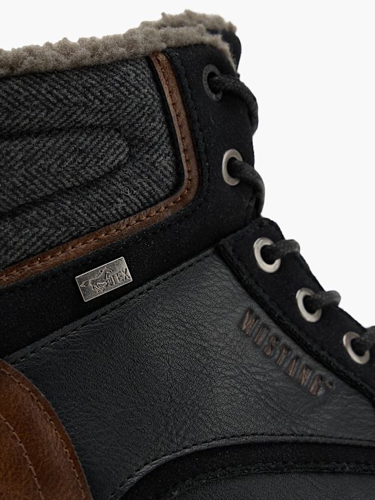Mustang Bottes à lacets noir 151309 5