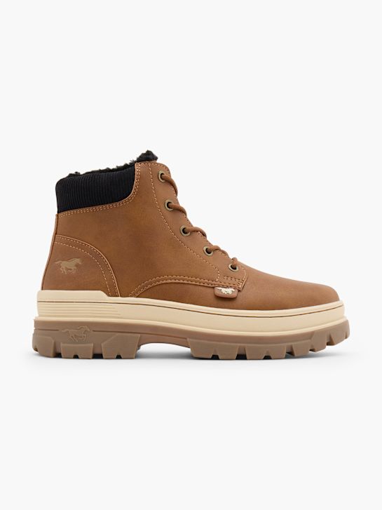 Mustang Bottes à lacets Cognac 151311 1