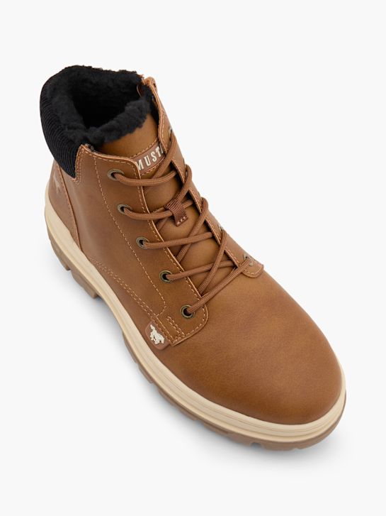 Mustang Bottes à lacets Cognac 151311 2