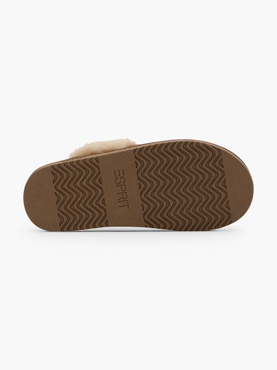 ESPRIT Zapatilla de casa marrón 151321 4