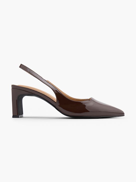 Läst Copenhagen Slingback pump Brun 151578 1