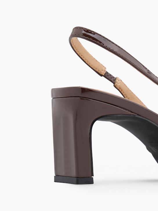 Läst Copenhagen Slingback pump Brun 151578 6