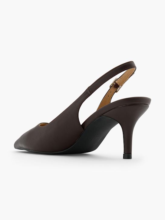 Läst Copenhagen Slingback pump Brun 151577 3