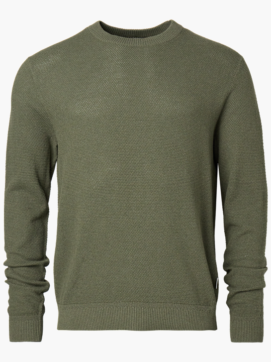 JJ Rebel Sweter z dzianiny Ciemnozielony 151602 1