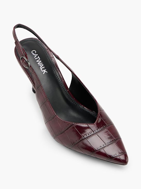 Catwalk Slingback salonarji Bordo 151607 2