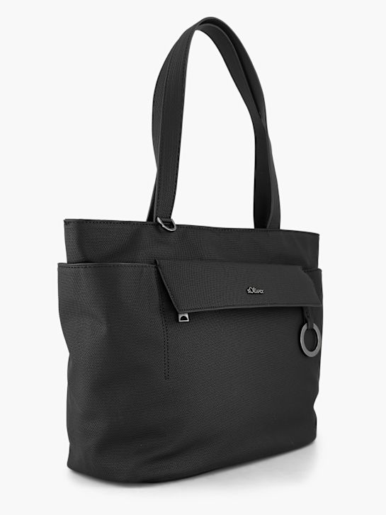 s.Oliver Bolsa de compras Preto 151847 4
