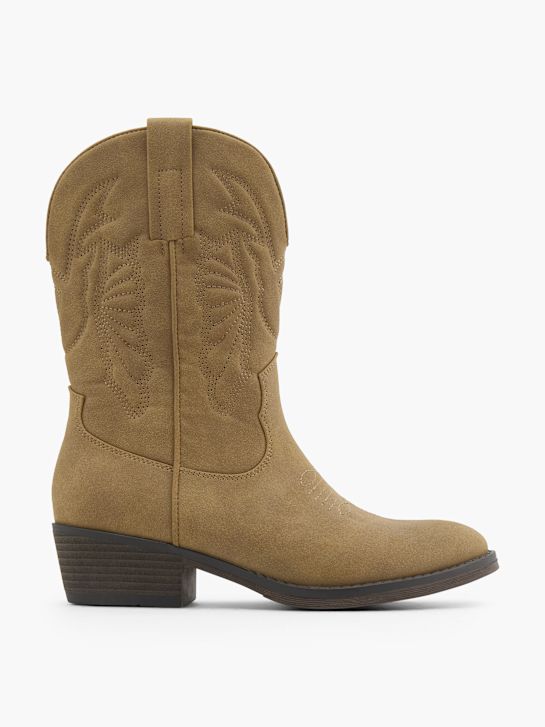 Catwalk Cowboy Boots Taupe 152006 1