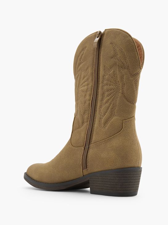 Catwalk Cowboy Boots Taupe 152006 3
